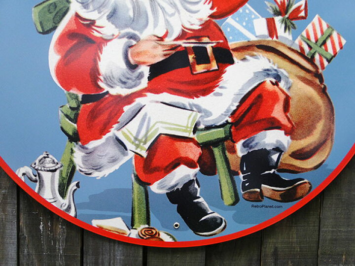 楽天市場】クリスマス U.S.ヘヴィースチールサイン （サンタクロース 