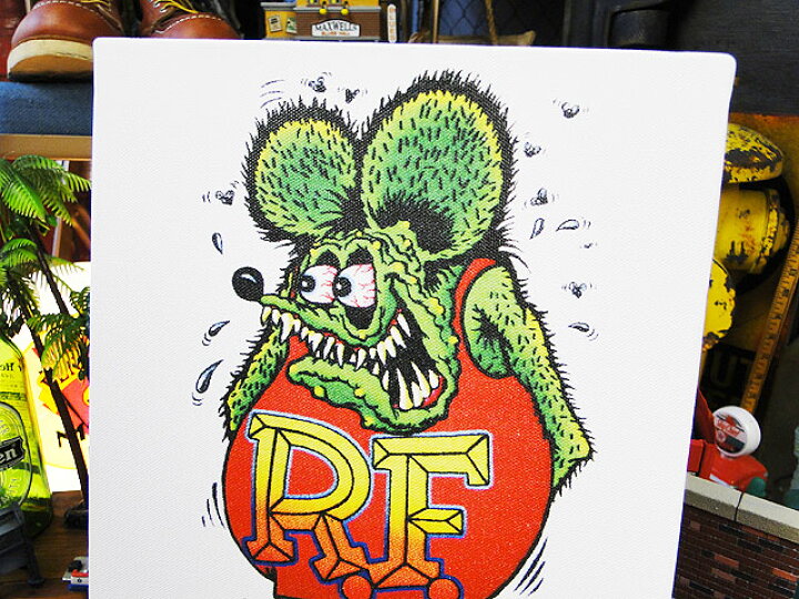 楽天市場 立体感 アート感 存在感の 三感王 ラットフィンクのキャンバスアート スタンディングラット Lサイズ アメキャラ アメコミ アメリカン雑貨 アメリカン雑貨 アメリカ 雑貨 通販 ポスター 壁飾り 人気 壁面装飾 パネル ポップアートフレーム アート