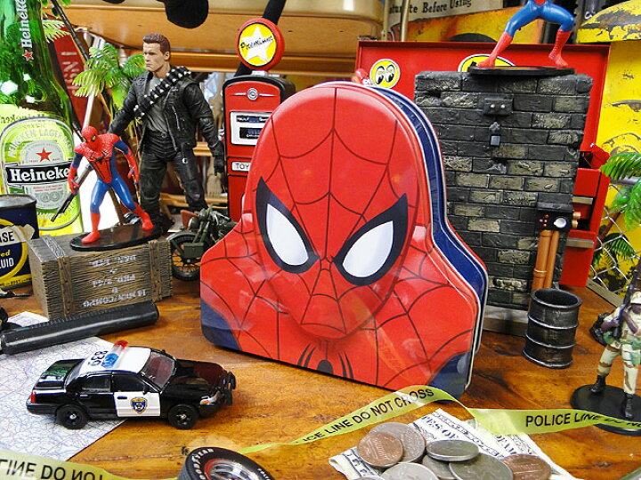 楽天市場 スパイダーマンのバストコインバンク アメリカン雑貨 アメリカ 雑貨 通販 アメキャラ アメコミ こだわり派が夢中になる 人気のアメリカ雑貨屋 スパイダーマン グッズ フィギュア 人気 マーベル アメリカ雑貨通販キャンディタワー