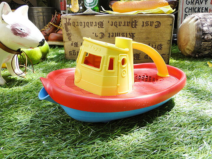 楽天市場 Made In U S A のこのオモチャに 大人の方がメロメロ グリーントイズ アメリカの子供のオモチャ 働く乗り物 タグボート アメリカ雑貨 アメリカン雑貨 砂場遊び 水遊び アメリカ製 砂遊び Green Toys おしゃれ 1歳 2歳 おもちゃ ギフト プレゼント