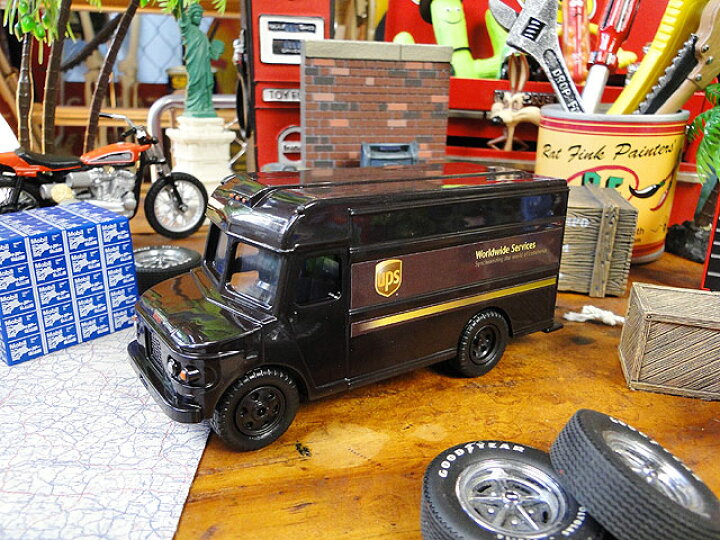 楽天市場】UPS パッケージトラック ミニカー アメリカン雑貨 アメリカ 