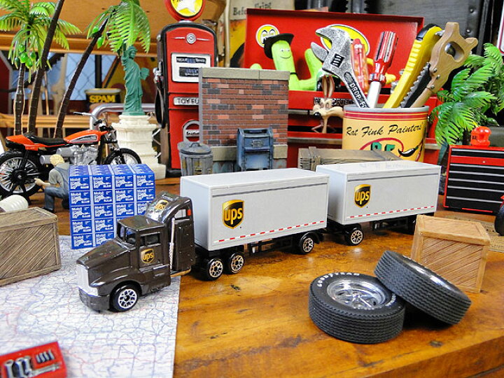 楽天市場】UPS トレーラー ミニカー アメリカン雑貨 アメリカ雑貨 