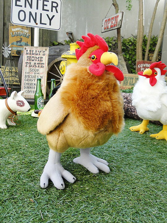 楽天市場 スタンディング ニワトリのぬいぐるみ 2色セット アメリカ雑貨 アメリカン雑貨 アメリカン レトロ プレゼント ギフト ぬいぐるみ 動物 アメキャラ おしゃれ 人気 アメリカ雑貨通販キャンディタワー