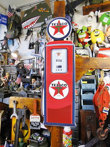 テキサコ ガスポンプ エンボス ティンサイン 看板 アメリカン雑貨 アメリカ雑貨 グッズ