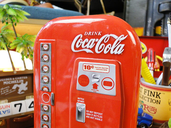 楽天市場】コカ・コーラブランド ベンディングマシーン ティンバンク 