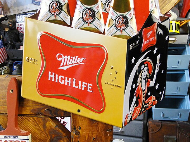 楽天市場】ミラービール 6パックカートンボックス エンボス ティン  