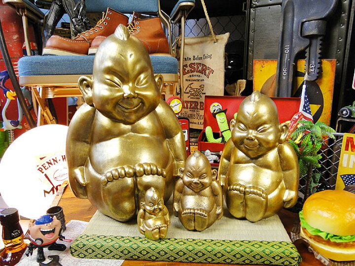 楽天市場】大阪名物ビリケンさんの縁起のええ置物 （4体セット） ※ミニ 