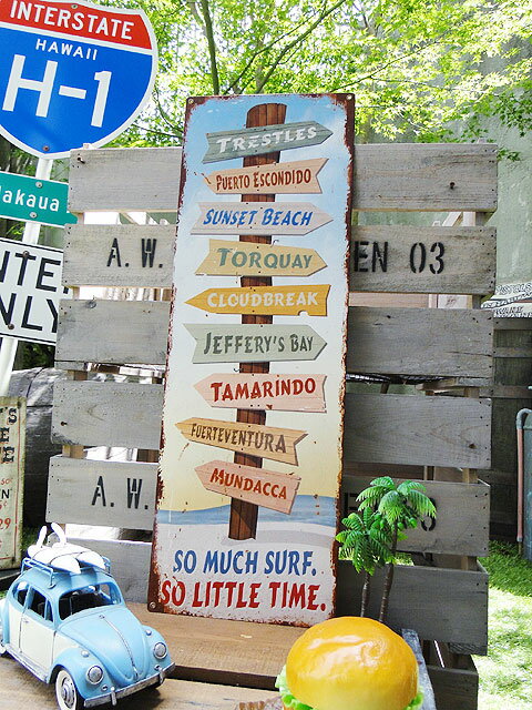 楽天市場 世界のサーフィンの聖地の案内看板のu S ヘヴィースチールサイン アメリカ看板 ティンサイン サインボード アメリカンブリキ看板 壁掛け 壁飾り 人気 壁面装飾 内装 スティールサイン アメリカ 雑貨 おしゃれ 男前 インテリア 雑貨 男前インテリア雑貨