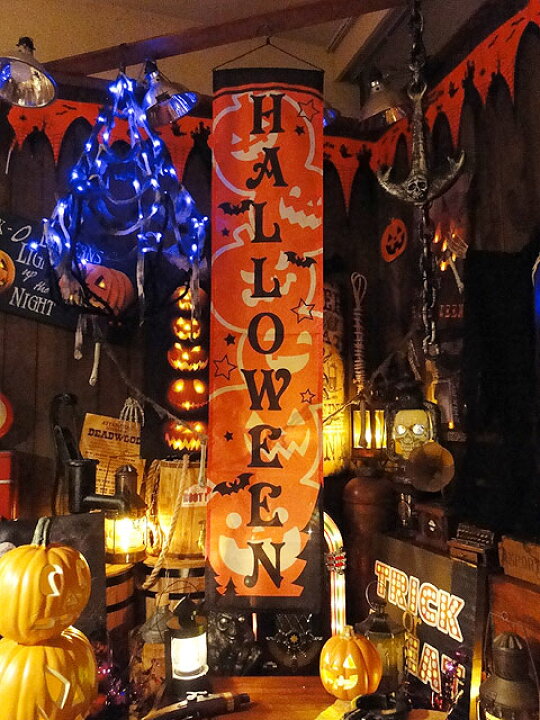 楽天市場 即納 在庫あり ハンガーハロウィンバナー ハロウィン ハロウィングッズ ハロウィーン ディスプレイ パーティー デコレーション お化け屋敷 肝試し アメリカ雑貨通販キャンディタワー