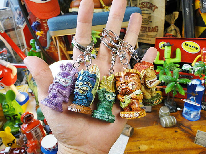 楽天市場】ティキメネフネ キーホルダー （5個セット） アメリカン雑貨 