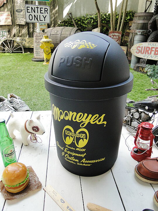 楽天市場】ムーンアイズ 35Lダストボックス （ブラック） MOONEYES 