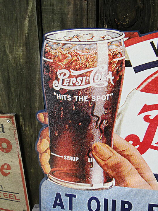 楽天市場】ペプシコーラ ヴィンテージサインボード （ボトルキャップ 