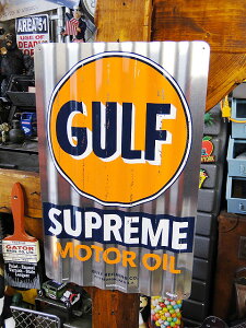 ガルフ 波板ストアサイン 看板 アメリカン雑貨 アメリカ雑貨 グッズ