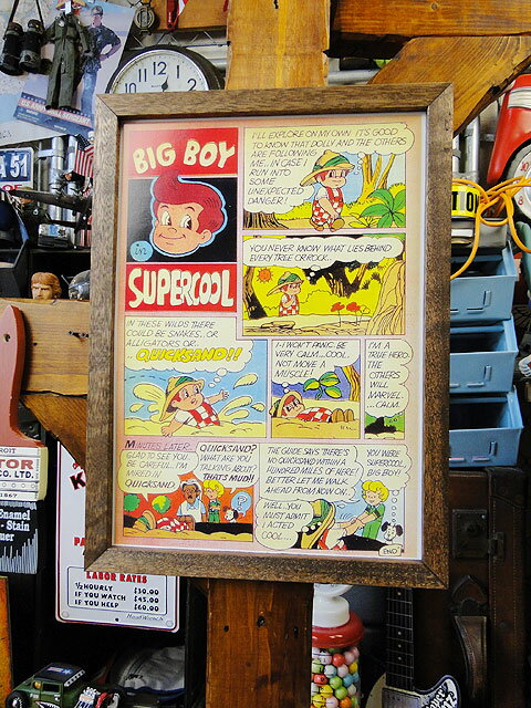 楽天市場 ポスターフレーム ビッグボーイ コミック アメリカ雑貨 アメリカン雑貨 壁掛け 壁飾り インテリア雑貨 おしゃれ 人気 アンティーク 壁面装飾 絵 装飾 ディスプレイ パネル ウォールデコレーション アメキャラ アメコミ ポスター レトロ 壁立て プレゼント