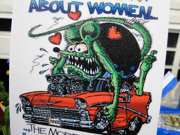 楽天市場 ラットフィンクのモンスターステッカー アイライクカー 自分仕様だから愛着も強くなる 世田谷ベース 人気のアメリカ雑貨屋 おしゃれ おもしろ アメリカン雑貨 車 バイク スーツケース デカール シール レトロ アメリカン キャンディータワー アメリカ