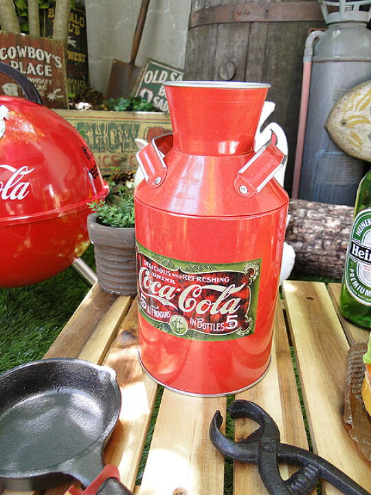 楽天市場】コカ・コーラブランド ミルク缶オブジェ アメリカン雑貨