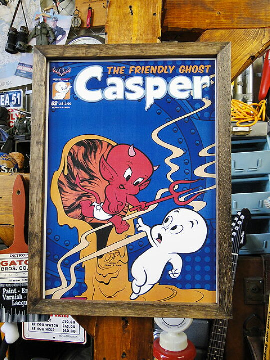 楽天市場 ポスターフレーム キャスパー ホットスタッフ1 アメリカ雑貨 アメリカン雑貨 壁掛け 壁飾り インテリア雑貨 おしゃれ 人気 アンティーク 壁面装飾 絵 装飾 ディスプレイ 内装 ウォールデコレーション アメキャラ アメコミ ポスター レトロ アメリカ雑貨