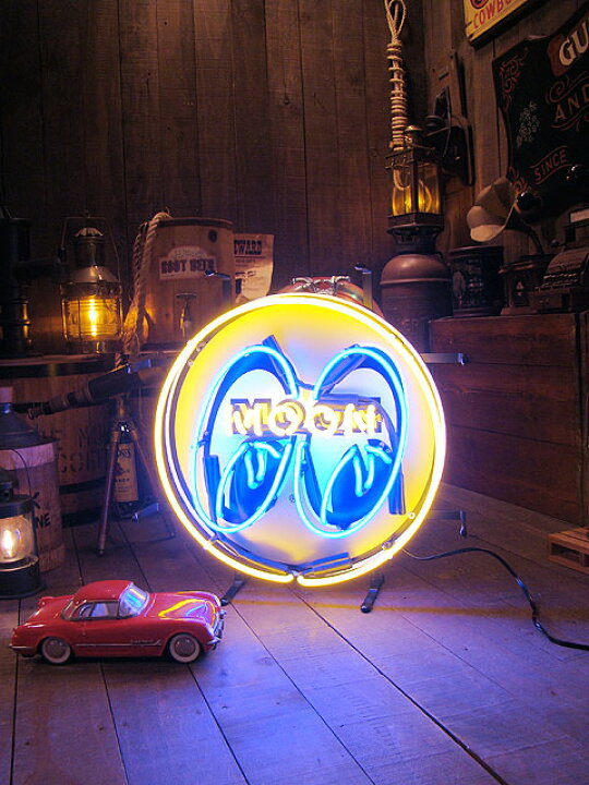 楽天市場】ムーンアイズ アイボールロゴ ネオン管 MOONEYES アメリカン  