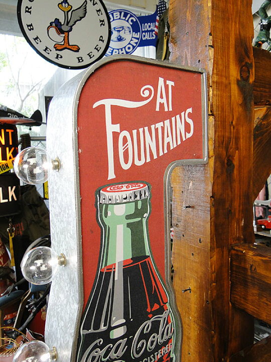 楽天市場】アメリカのアーケードサイン ウォールオブジェ （コカ  