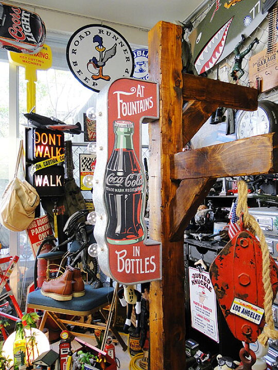 楽天市場】アメリカのアーケードサイン ウォールオブジェ （コカ  