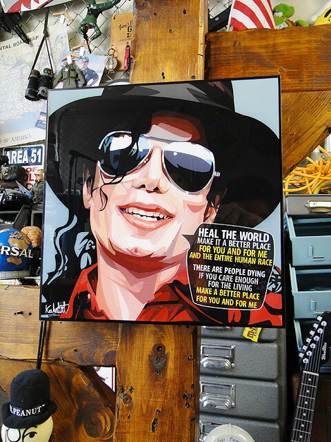 楽天市場 マイケル ジャクソンのポップアートフレーム Heal The World アメリカ雑貨通販キャンディタワー