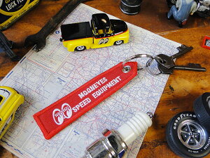 ムーンアイズ フライトリボンキーホルダー (レッド) MOONEYES アメリカン雑貨 アメリカ雑貨 グッズ おしゃれ ガレージ雑貨 ガレージング雑貨 かっこいい