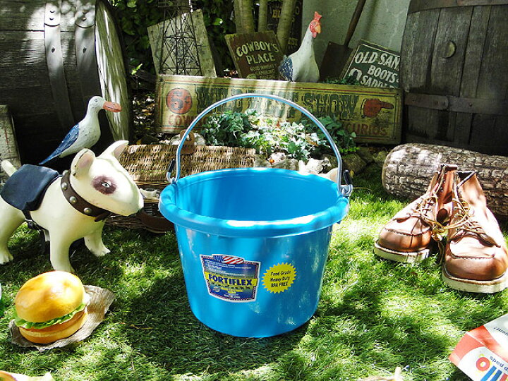 楽天市場 アメリカのバケツ 7 5ｌ Fortiflex Tub 8qt ティールブルー こだわり派が夢中になる 人気のアメリカ雑貨屋 通販 アメリカ雑貨 アメリカン雑貨 インテリア雑貨 カッコイイ男の部屋 おしゃれ 生活雑貨 アメリカ雑貨通販キャンディタワー