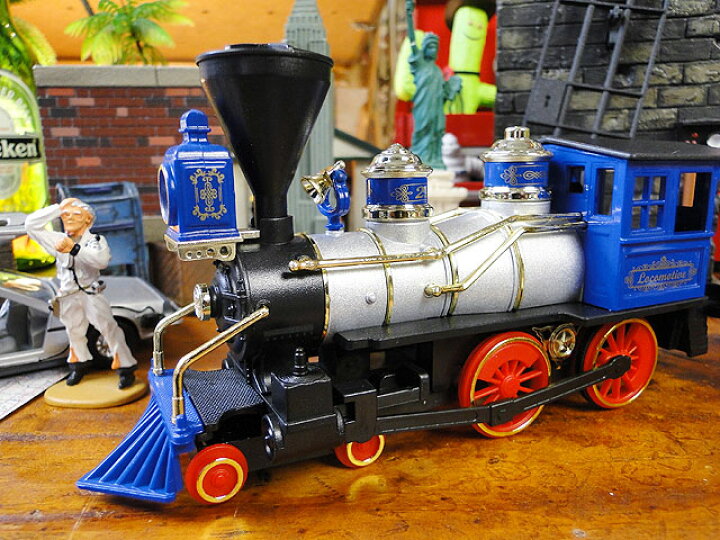 楽天市場 クラシック機関車のミニカー ブルー アメリカ雑貨通販キャンディタワー