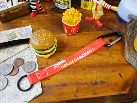 マクドナルド　カラビナキーホルダー　（レッド）　アメリカン雑貨　アメリカ雑貨　グッズ