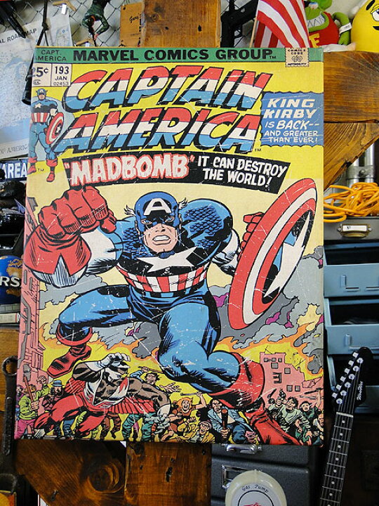 楽天市場 マーベルコミック キャプテンアメリカのキャンバスアート アメリカ雑貨通販キャンディタワー