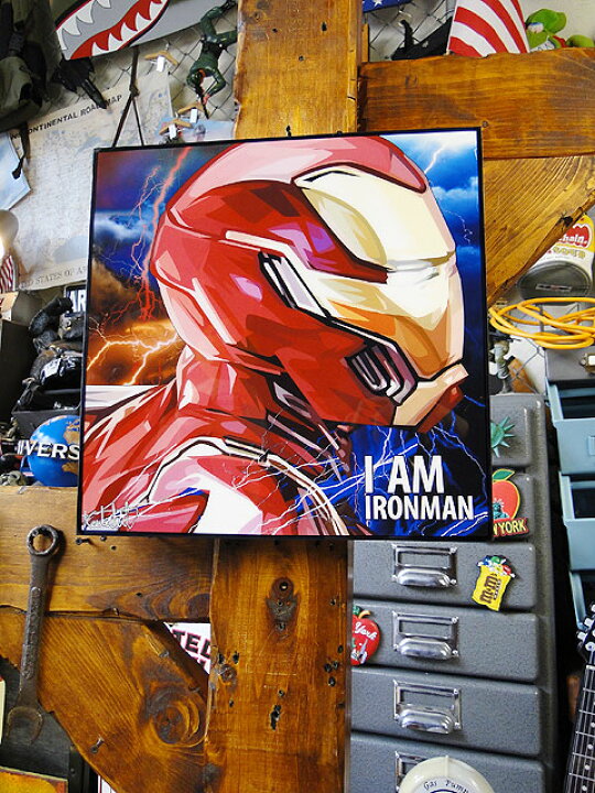 スパイダーマンのポップアートフレーム With Great Power アメリカン雑貨 アメリカ雑貨 最安挑戦 Great