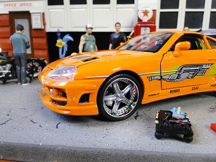 楽天市場 Jada 映画 ワイルドスピード のダイキャストキット ビルド コレクション 1 24スケール ブライアン トヨタ スープラ オレンジ アメリカ雑貨通販キャンディタワー