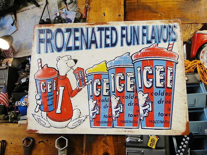 楽天市場】ICEE アイシーベアー＆フローズン エンボスティンサイン 