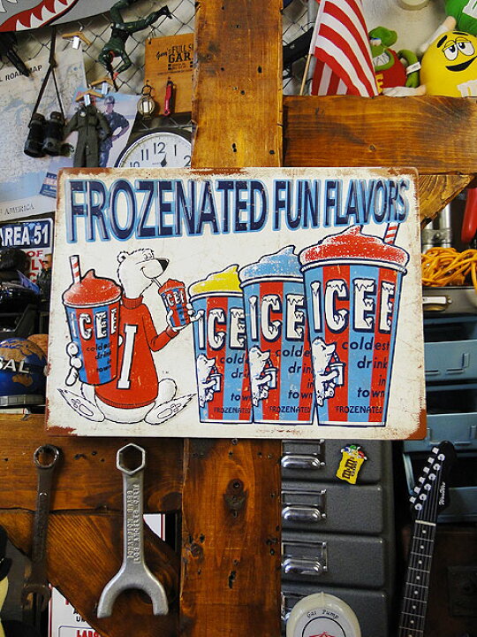 楽天市場】ICEE アイシーベアー＆フローズン エンボスティンサイン 
