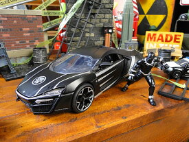 Jada　マーベル　アベンジャーズ　ブラックパンサー＆ライカン　ハイパースポーツ　ダイキャストミニカー　1/24スケール