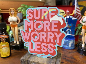 �n���C���@�n�b�s�[�}�[�P�b�g�X�e�b�J�[�@L�T�C�Y�@�i102/SURF MORE WORRY LESS�j�@�A�����J���G�݁@�A�����J�G�݁@�n���C�A���G�݁@�n���C�G�݁@�n���C�O�b�Y�@�n���C�A���O�b�Y�@�������@