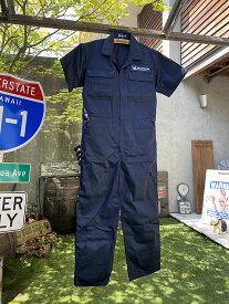 ミシュラン　つなぎ　ジャンプスーツ　（半袖タイプ）　※伸縮性のある素材を使ったリニューアルバージョン　アメリカン雑貨　アメリカ雑貨　グッズ　おしゃれ かっこいい　ガレージ雑貨　ガレージング雑貨　作業着　ショップインテリア