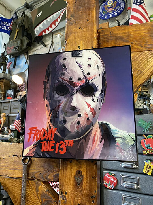 楽天市場】映画 13日の金曜日 ジェイソン ポップアートフレーム  