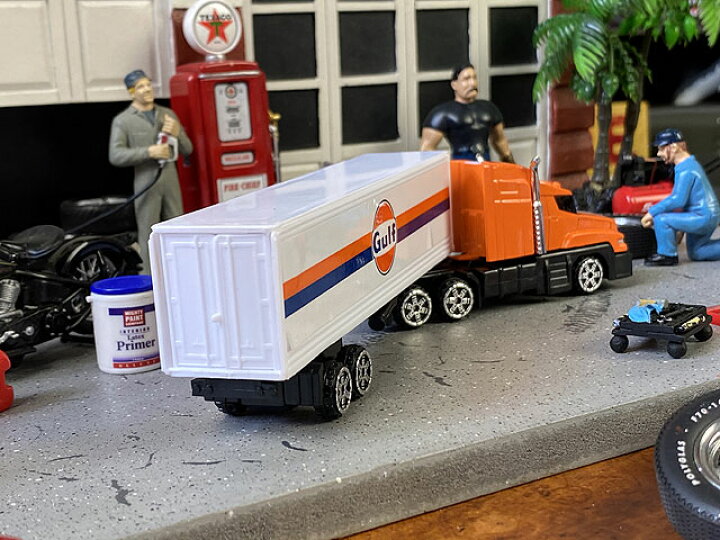 楽天市場】ガルフ トラクタートレーラー ダイキャストミニカー 