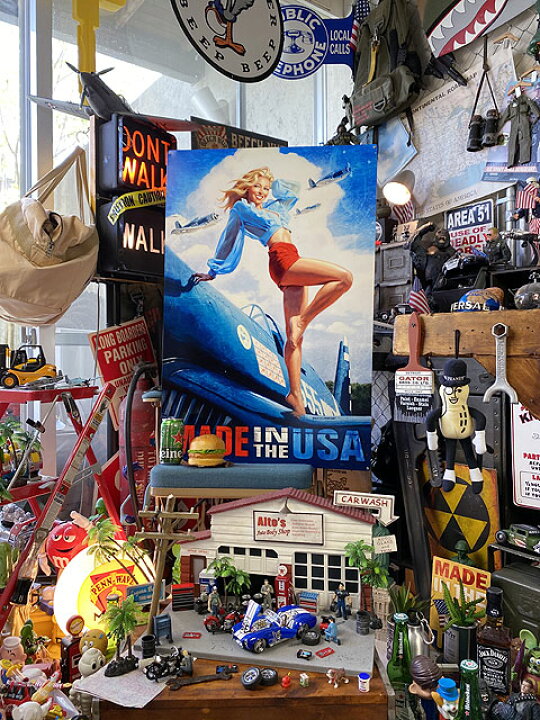 楽天市場】ド迫力！特大サイズ看板 ピンナップガール MADE IN THE USA 