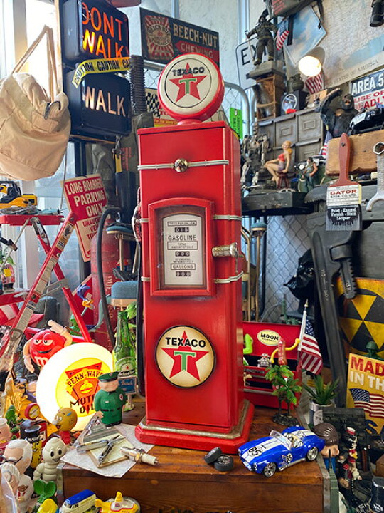 楽天市場】テキサコ ガスポンプ型キャビネット CDタワー  