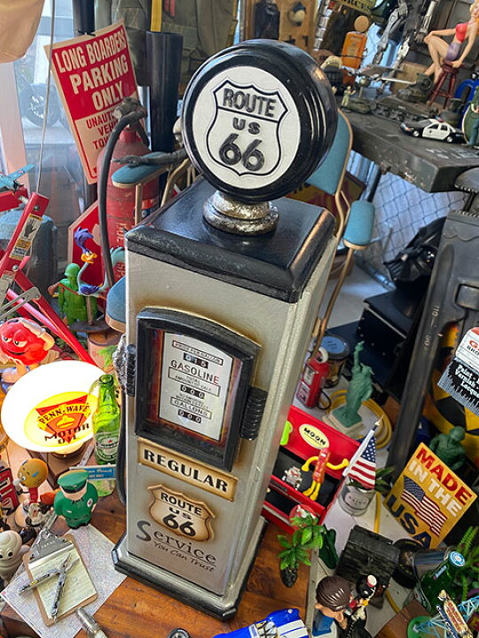 楽天市場】ルート66のガスポンプ型キャビネット CDタワー（シルバー） : アメリカ雑貨通販キャンディタワー