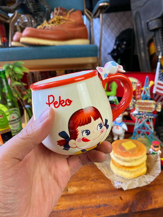 楽天市場】不二家 ペコちゃん ミルキーマグ アメリカン雑貨 アメリカ 