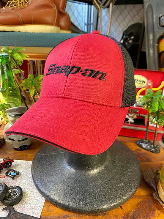 楽天市場 スナップオン フォームメッシュキャップ レッド ブラック アメリカ雑貨通販キャンディタワー