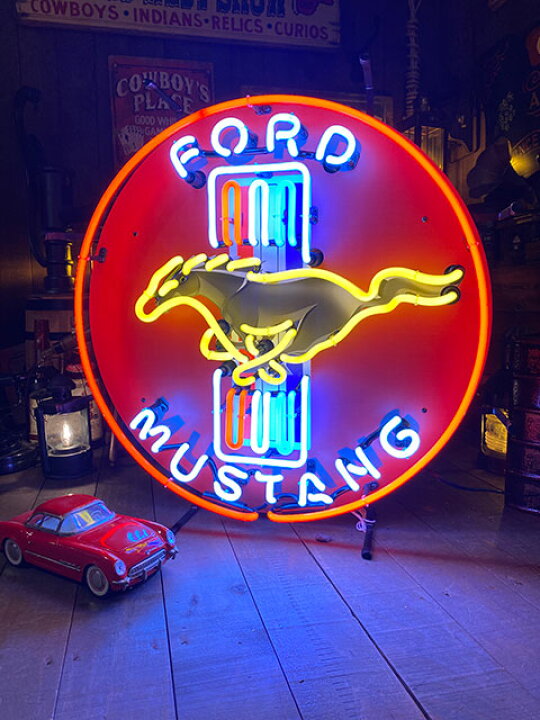 楽天市場】フォード マスタング オフィシャルネオンサイン 看板 