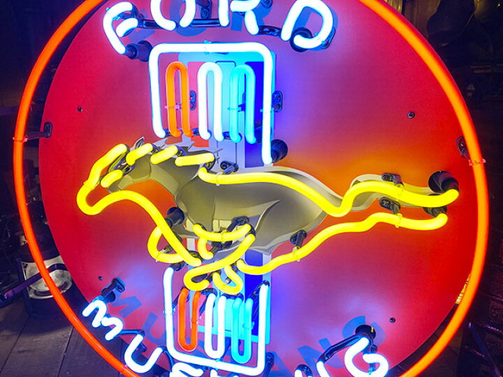 楽天市場】フォード マスタング オフィシャルネオンサイン 看板 
