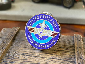 ミリタリーピンバッジ　（トップガン/ラウンド）　アメリカン雑貨　アメリカ雑貨　ミリタリーグッズ　ミリタリー雑貨　サバイバルゲーム　サバゲー　おしゃれ かっこいい　ショップインテリア