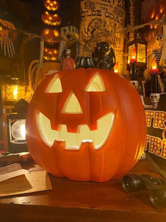 楽天市場 即納 在庫あり パンプキンランタン Lサイズ ハロウィングッズ ハロウィーン ディスプレイ パーティー デコレーション お化け屋敷 肝試し ジャック オ ランタン アメリカ雑貨通販キャンディタワー