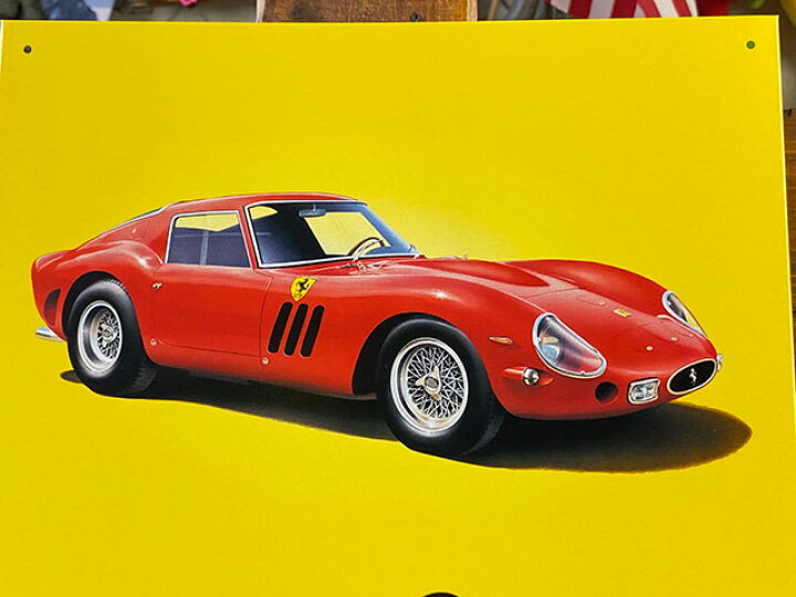 楽天市場】フェラーリ 250GTO ブリキ看板 （万年カレンダー 