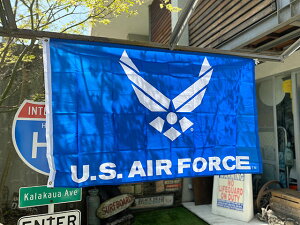 U.S.エアフォース ミリタリーフラッグ (現行ロゴ) アメリカン雑貨 アメリカ雑貨 ミリタリーグッズ ミリタリー雑貨 サバイバルゲーム サバゲー おしゃれ かっこいい ショッ